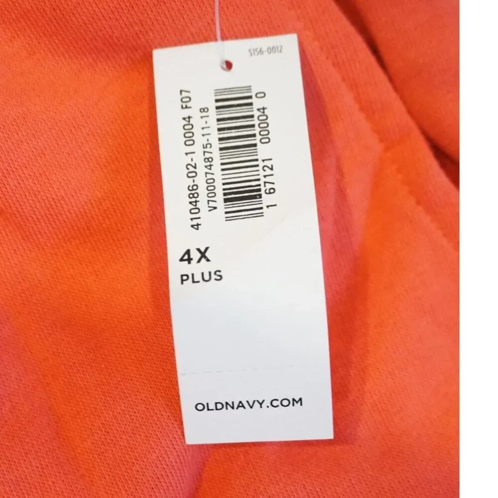 Old Navy (2) French-Terry Cozy Fleece, Blue & Orange Joggers - Size 4X Plus NWT - Picture 7 of 12
